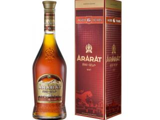Купить Бренди ARARAT Ани 6 лет выдержки 0.7 л 40% в подарочной коробке