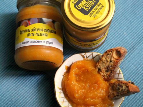 Купить Фруктовая яблочно-морковная паста-мазанка с ромовым апельсином