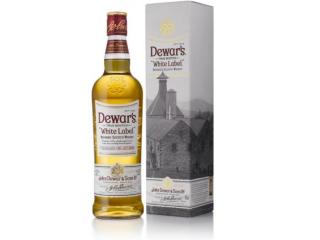 Купить Виски Dewar's White Label от 3 лет выдержки 1 л 40% в подарочной упаковке