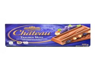 Купить Шоколад молочный с цельным лесным орехом и изюмом Chateau