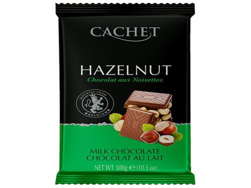 Купити Шоколад Cachet молочный с фундуком / Шоколад Cachet молочний з фундуком