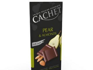 Купить Шоколад Cachet Dark Chocolate Pear & Almonds