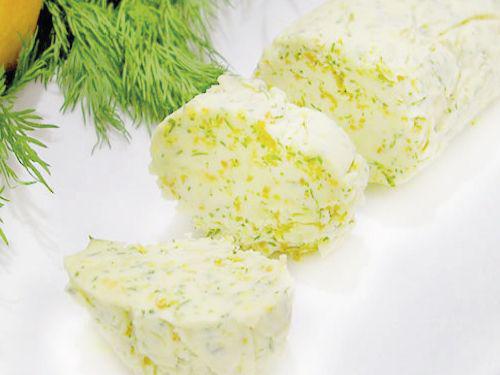 Купить Масло сливочное с лимонной цедрой, чесноком и пряными травами