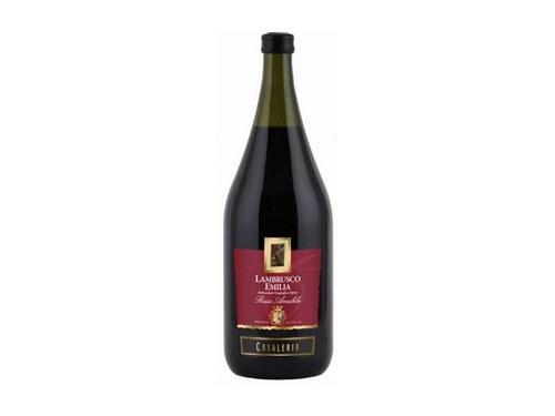 Купить Ламбруско игристое красное Кавалерия (Lambrusco Emilia Rosso Amabile Cavaleria)